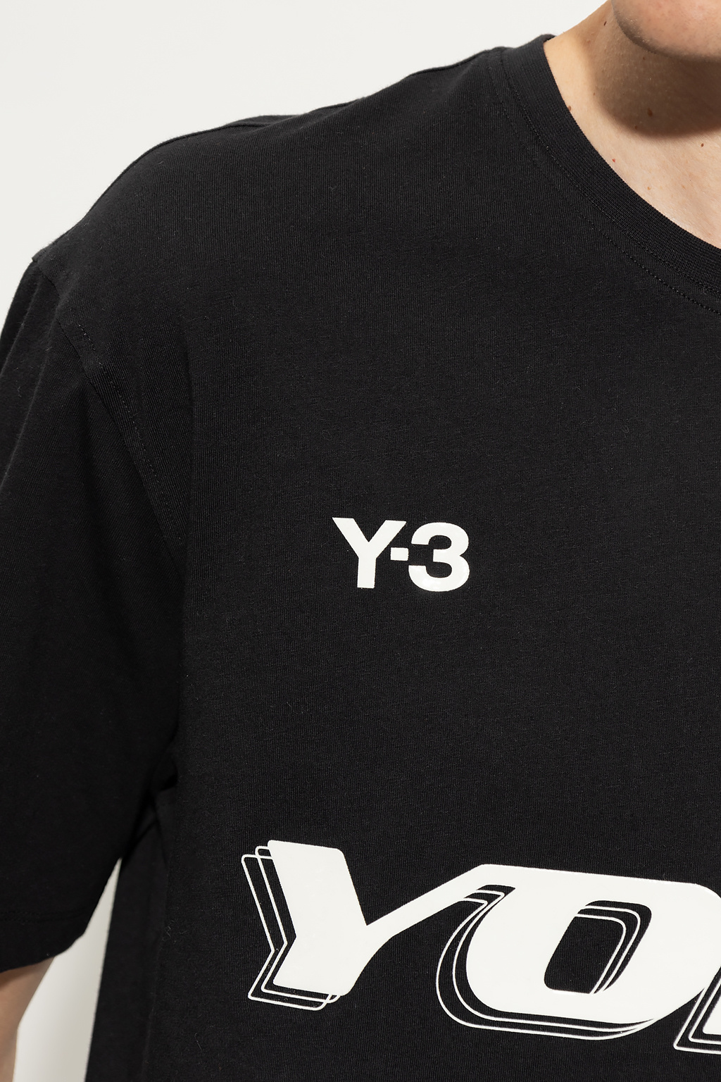 3 Yohji Yamamoto - Logo T - shirt Y - SchaferandweinerShops Japan -  clothing m Grey office-accessories footwear belts Headwear Accessories